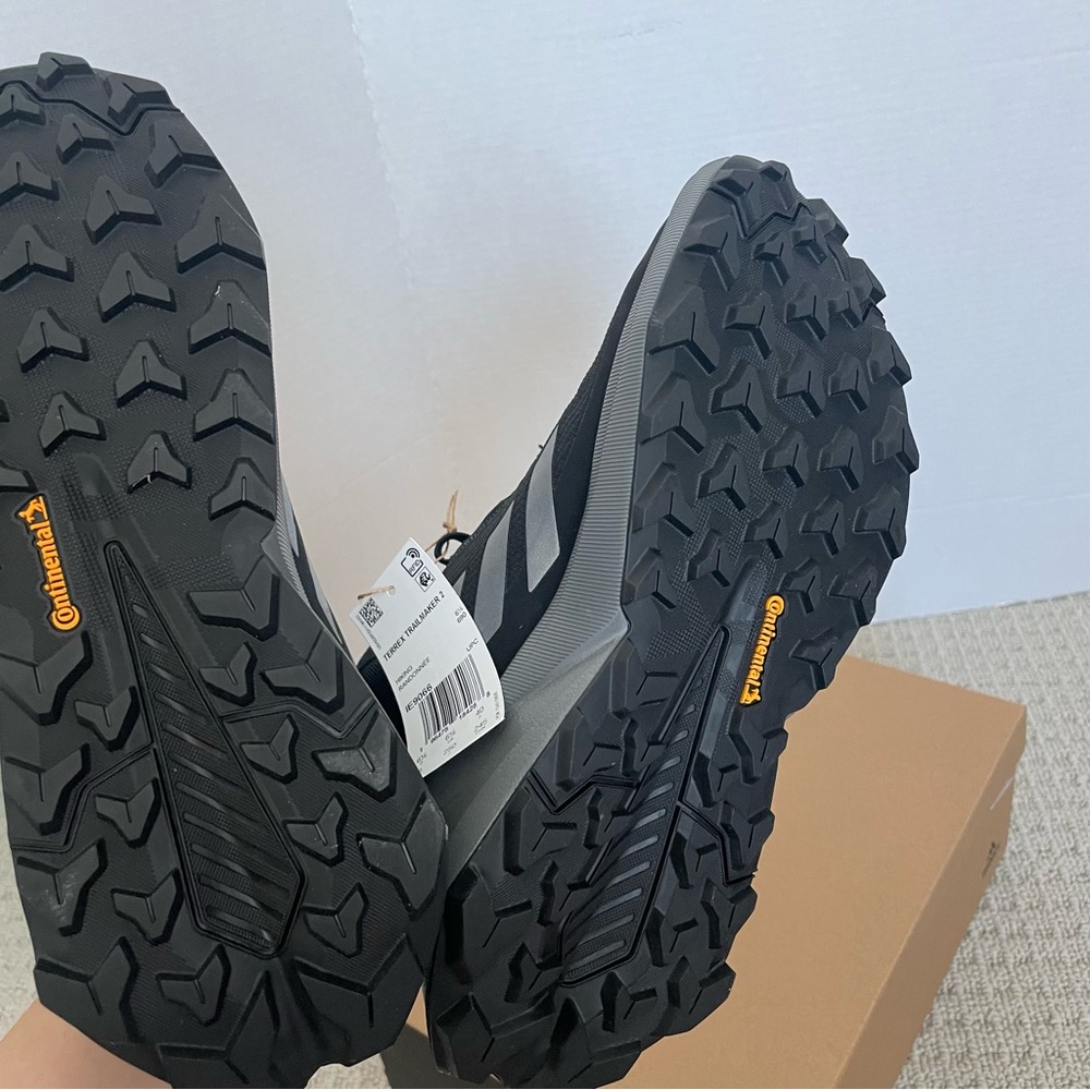 adidas Terrex Trail Mid Hiking Shoes in Black and Gray - Picture 12 of 14